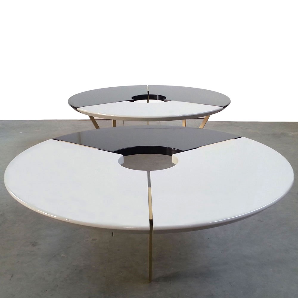From Above II Table, Black and Stone by Hagit Pincovici
