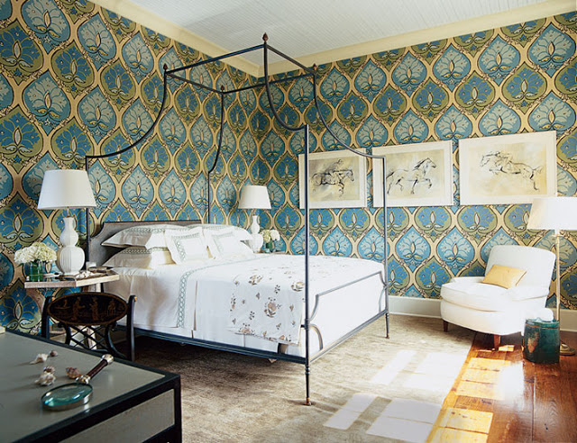 Bedroom Designed by Elaine Griffin of Elaine Griffin Interiors