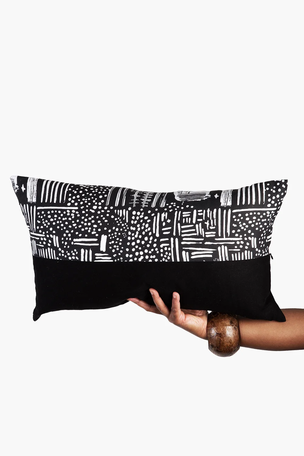 Charcoal Grid Pillow