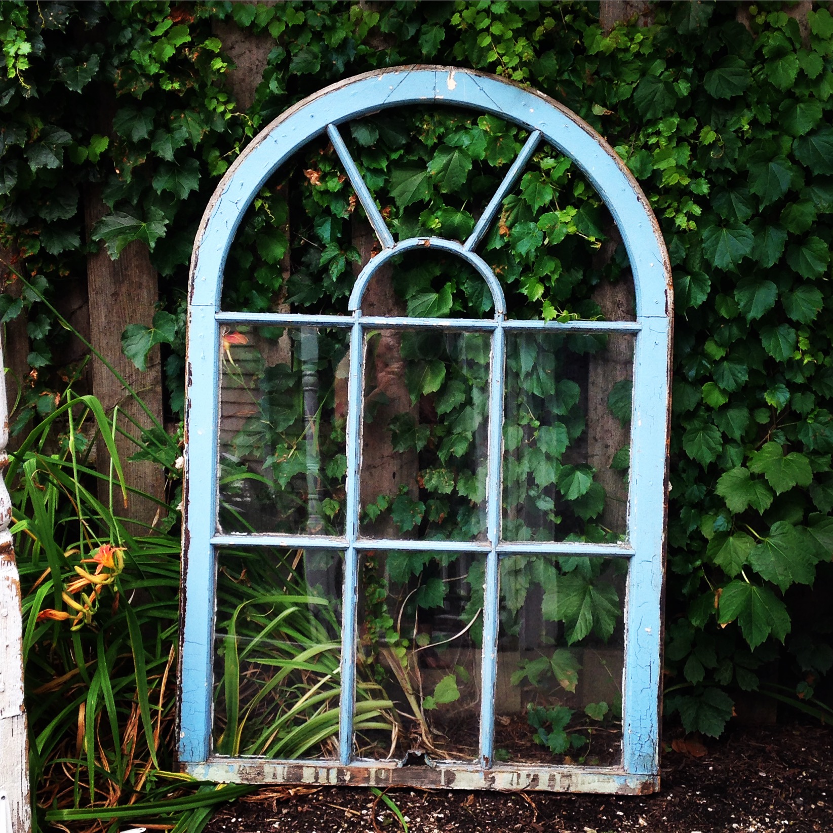 Arch Window:  Blue or White (on other side)