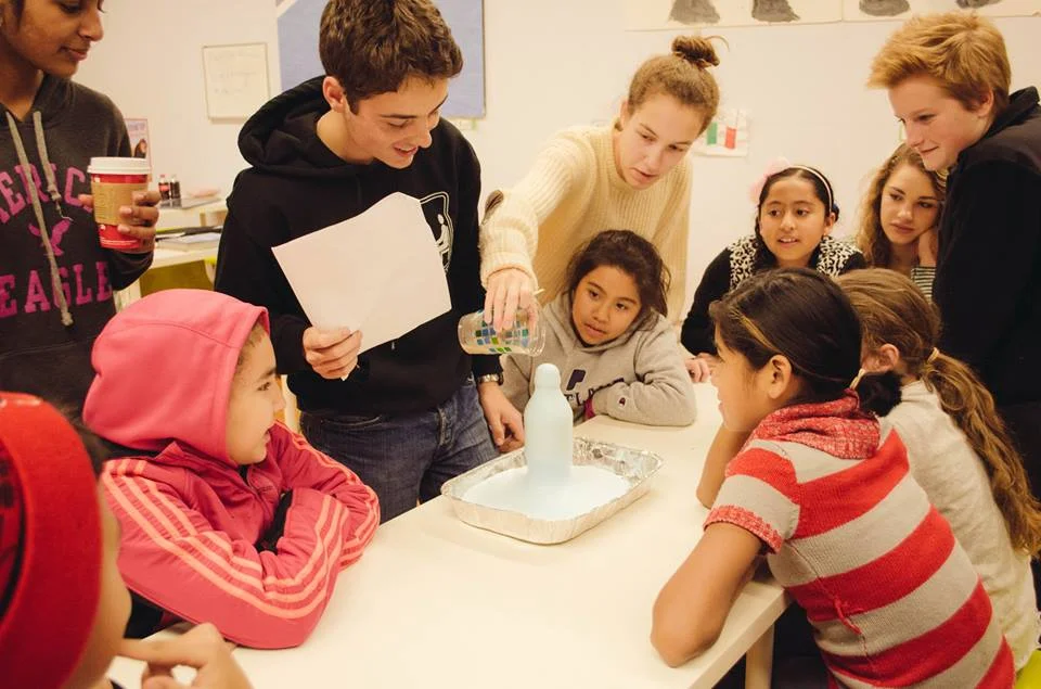 Scholar Athletes learned about catalysts and chemical changes.