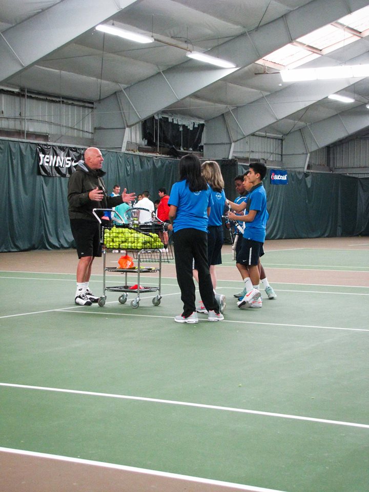 Luke Jensen instructs a group of Felton Factor players on their next drill.