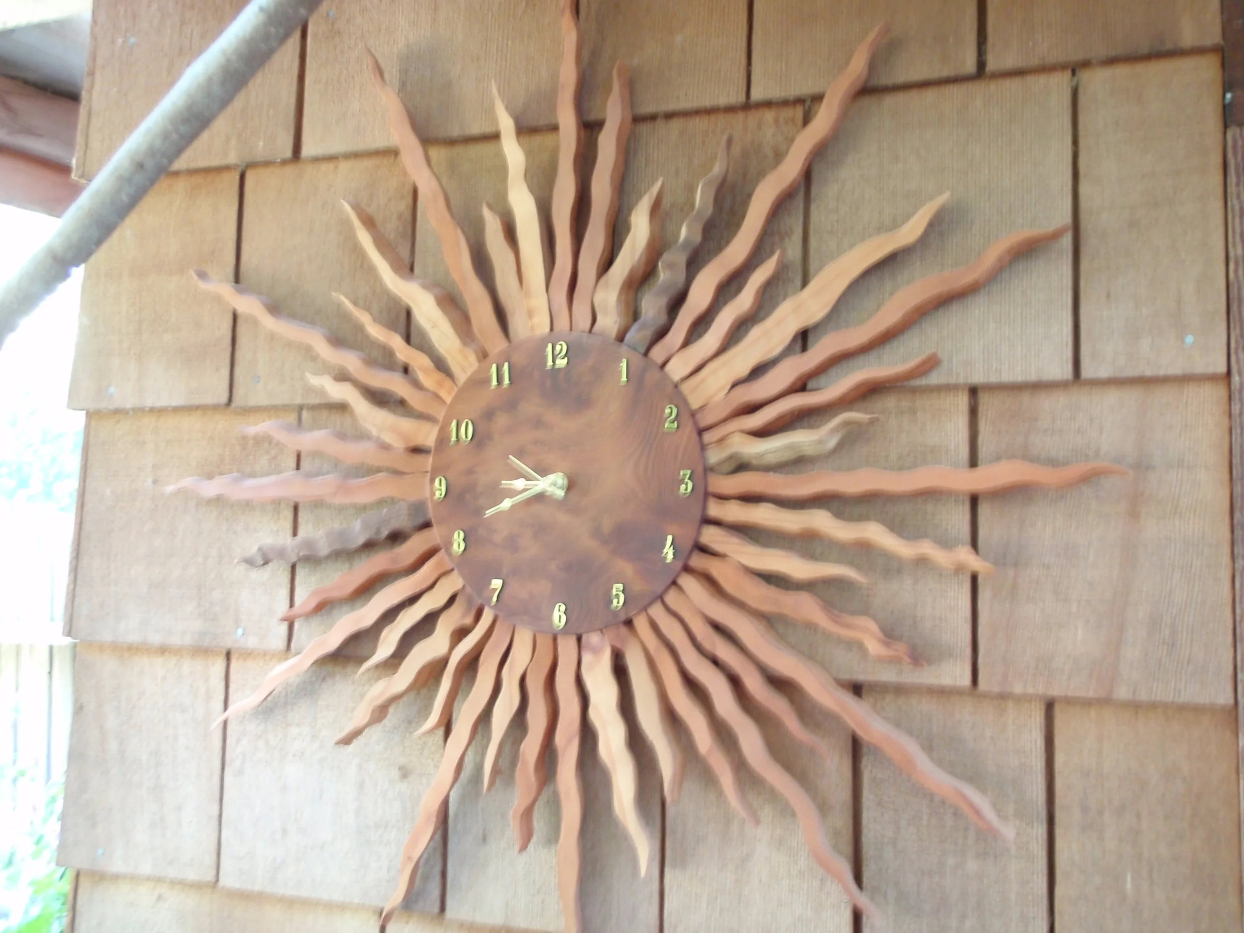 Sunburst Clock