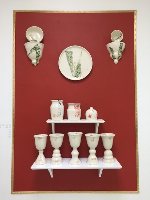 Porcelain work by Angela Klaerner Clark. 