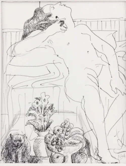 Drawing by Bob Finch.