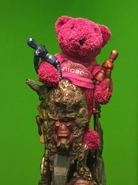 Detail of top of Toy Tower Totem