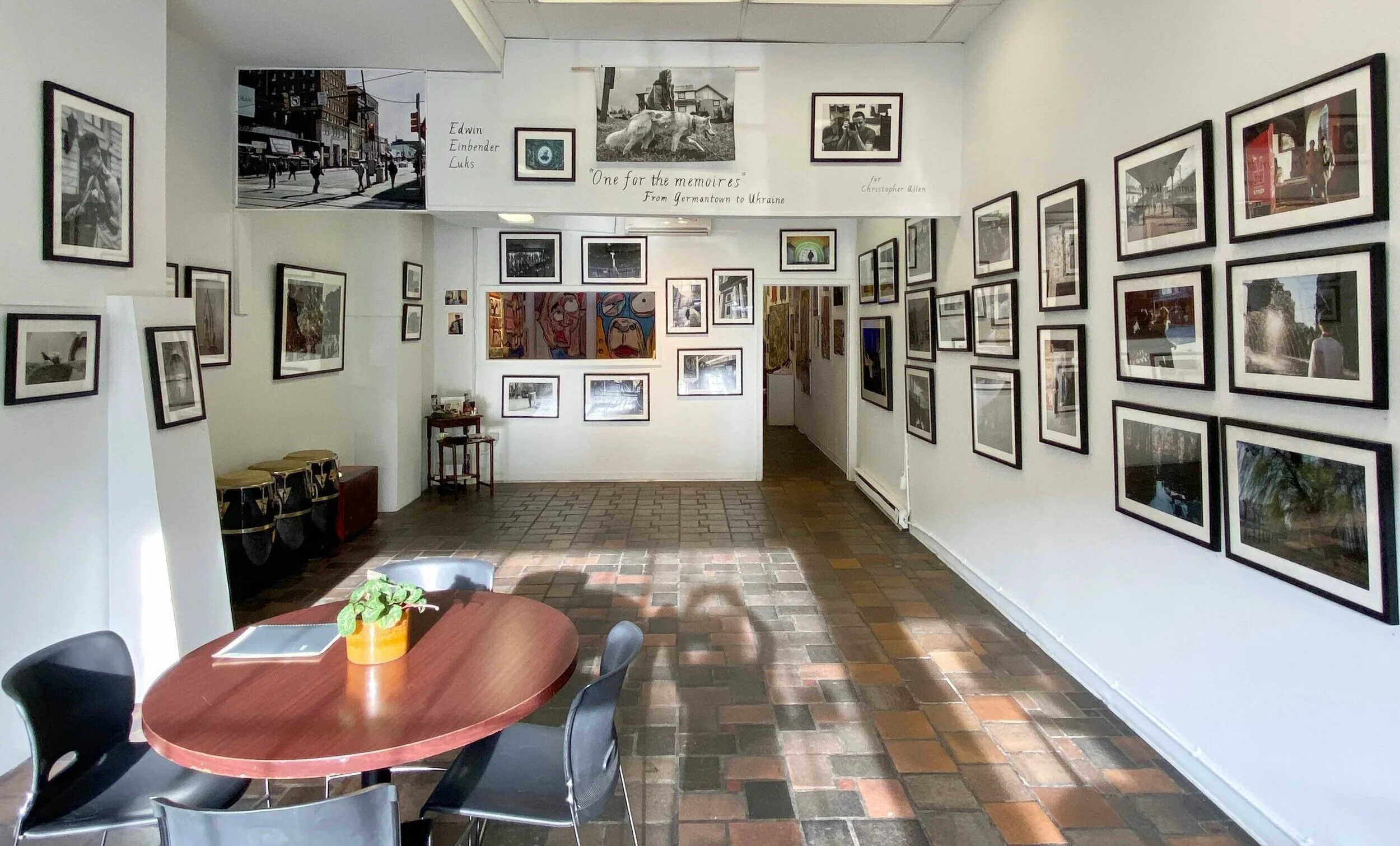 Edwin Einbender Luks’s exhibition One for the Memoirs in the front gallery.