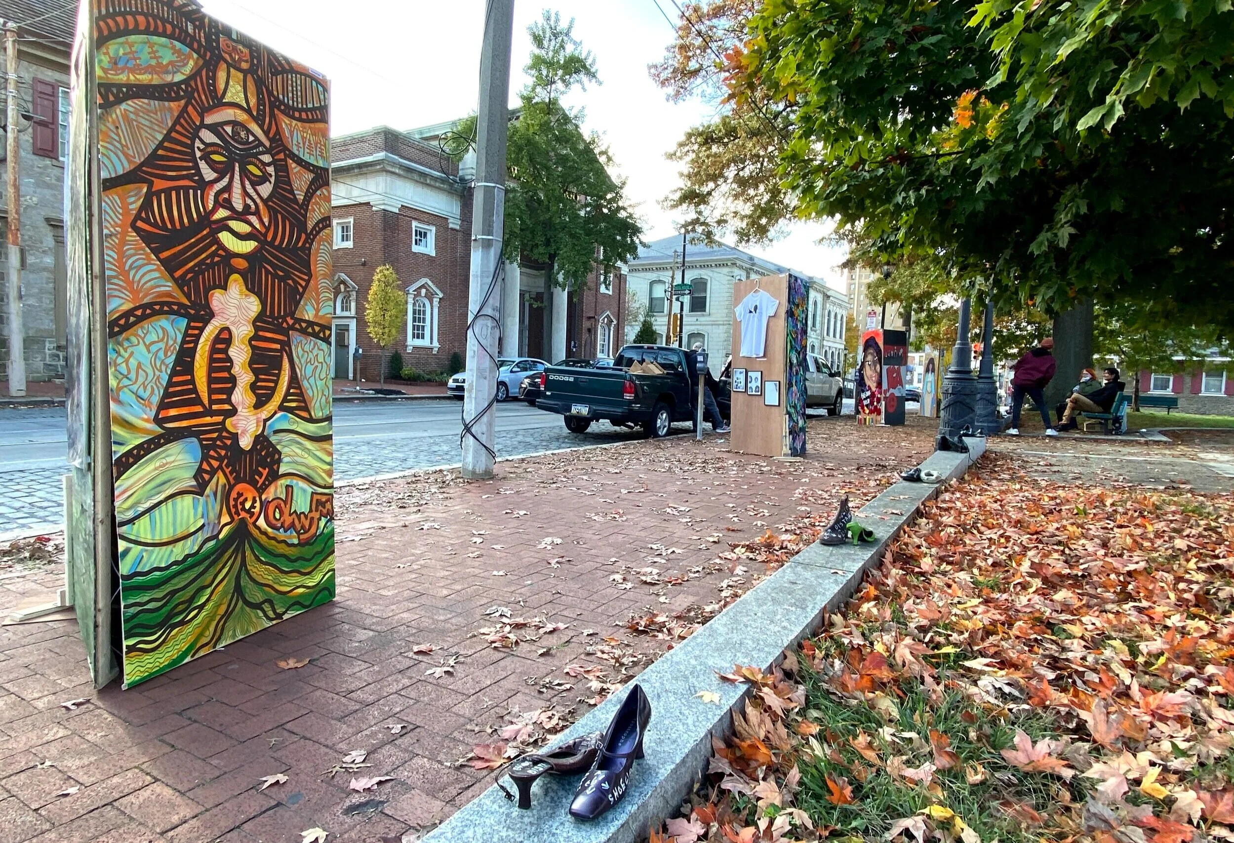 “Shoecial Distance” by Rephael Epstein.