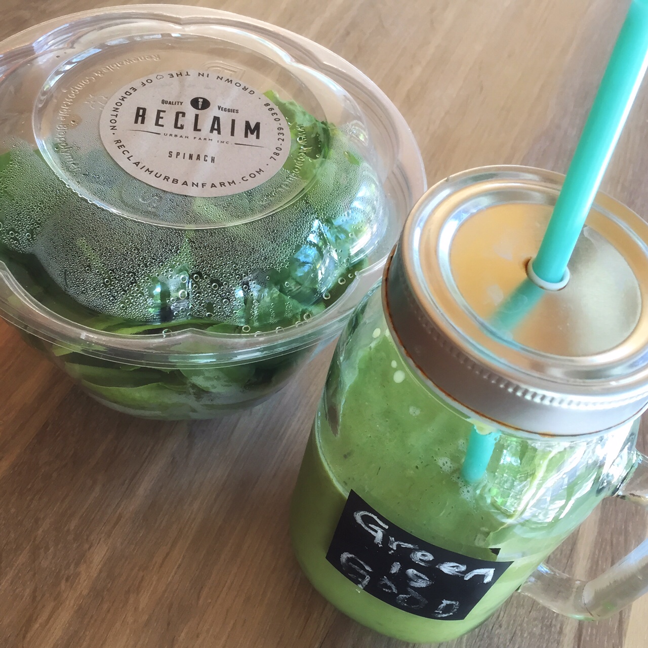 Wonderful Reclaim spinach from our weekly SPUD order.