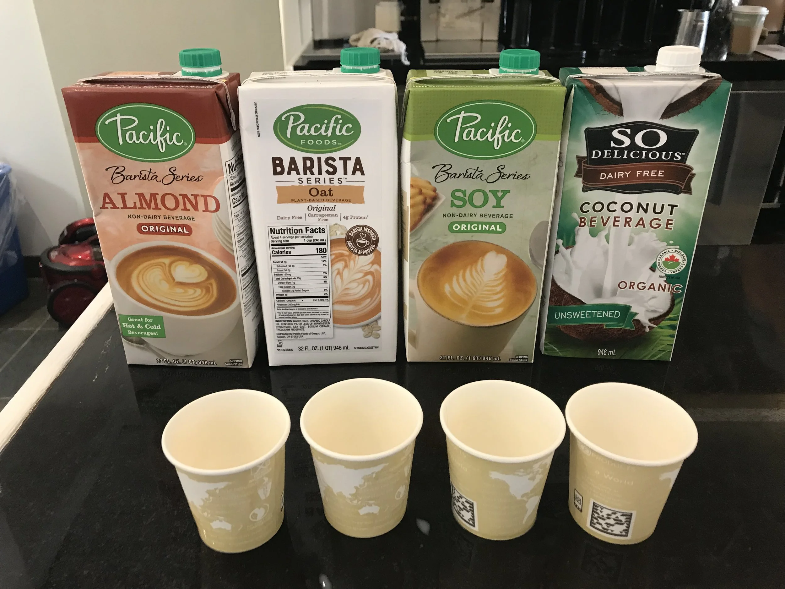 Milk alternative sampling. #tryplantbased