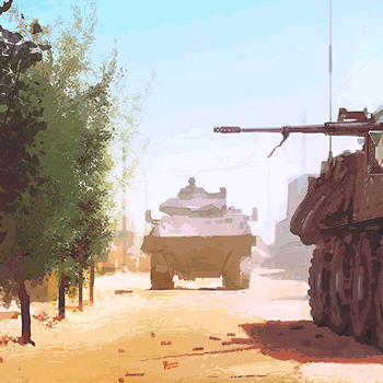 animated gif French VBCI infantry anti-terrorism war Africa