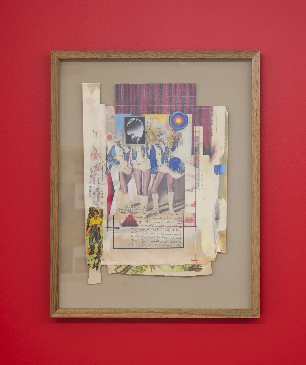 Study (for Onslaught) , oil on paper, transfer, collage, n.d., c.1977 *No signature