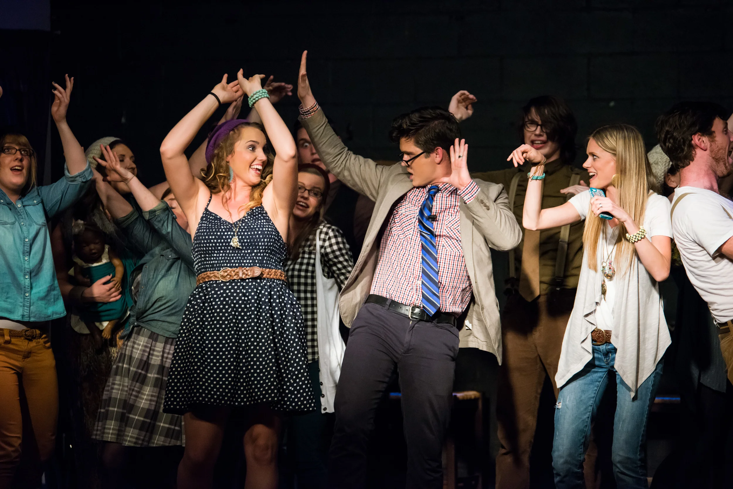 "It's Elementary" closed "A Night of One Acts" with a bang! This original musical, written and directed by Gregg Garner, was performed with a live band. It was a blast! 