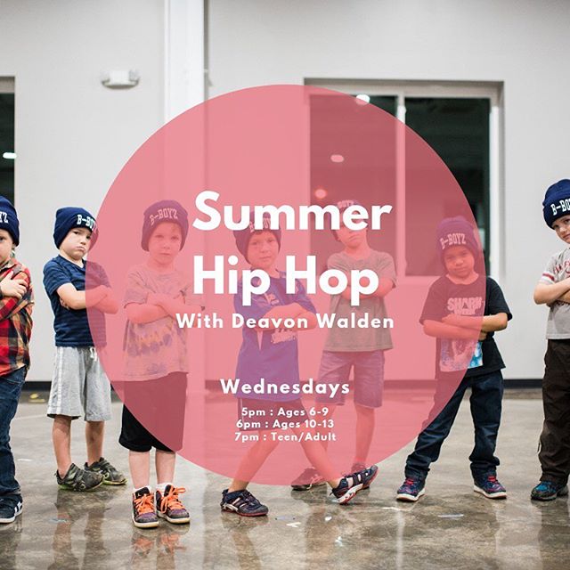 You asked... here&rsquo;s our answer! 5-week Hip Hip classes this Summer with guest teacher @deavonwalden. June 5-July 3. Open to kids 6 and above + adults! Click on the link in our bio to sign up today! #centerstreetdance #csda #theartsatcenterstree