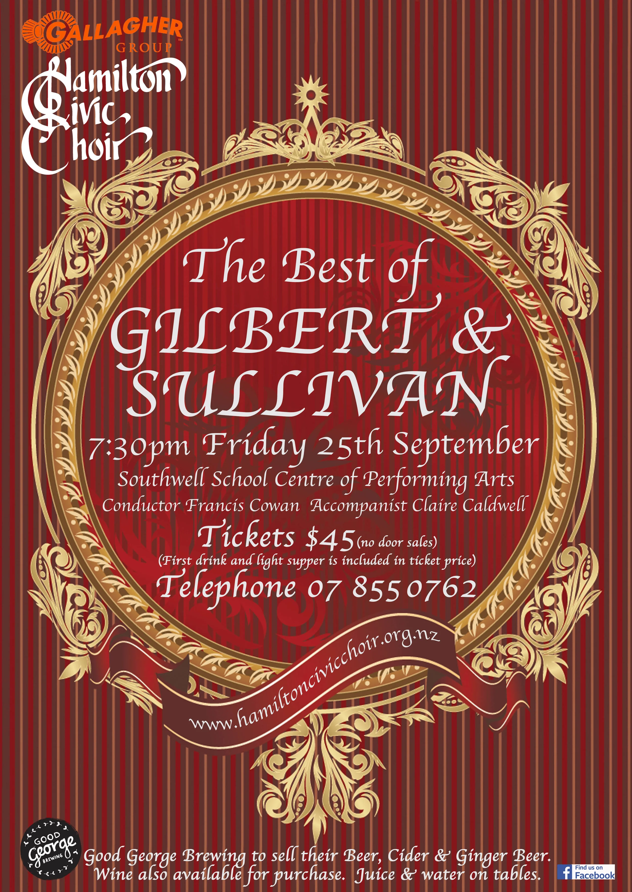 Hamilton Civic Choir Poster.