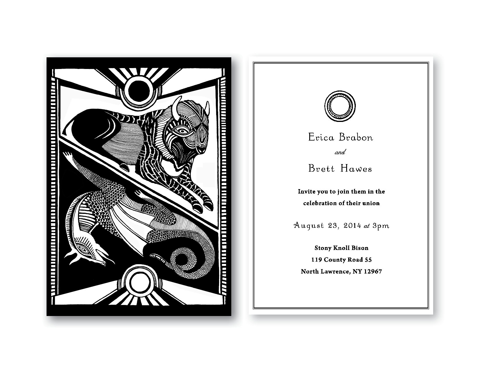 Erica and Brett Wedding Invite