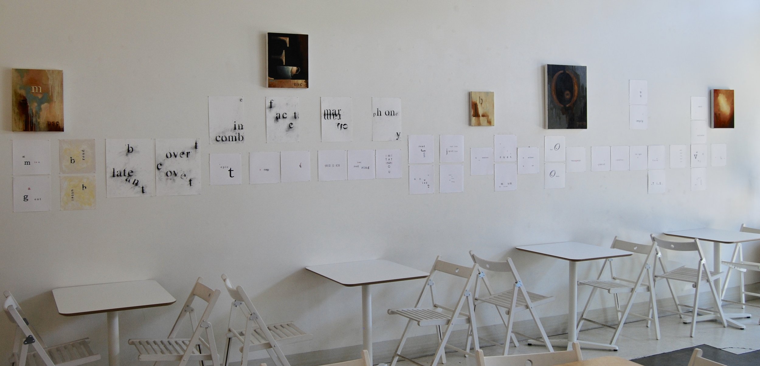 installation view: an alphabet, 2018