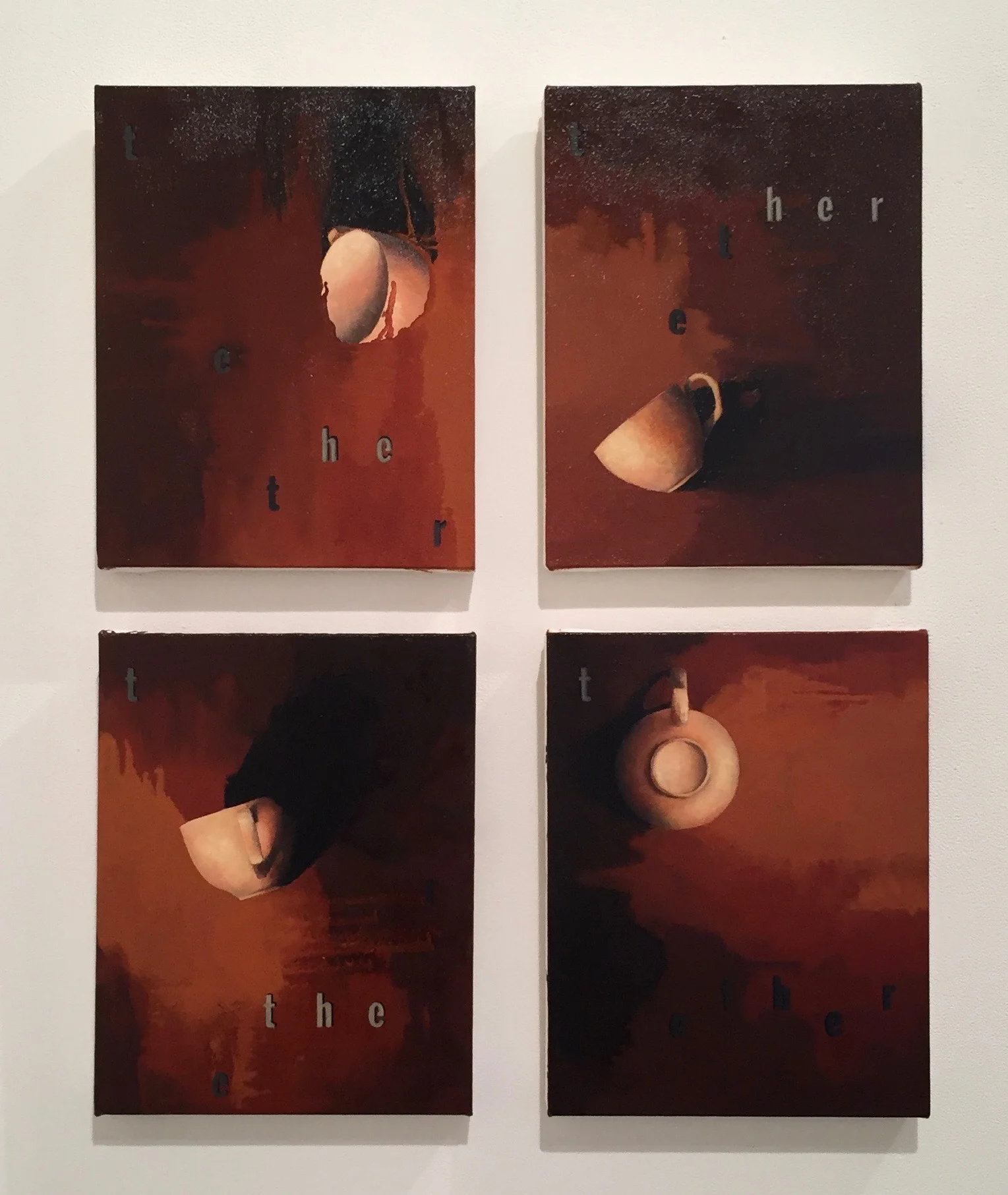 tether paintings 1-4 (installation view)