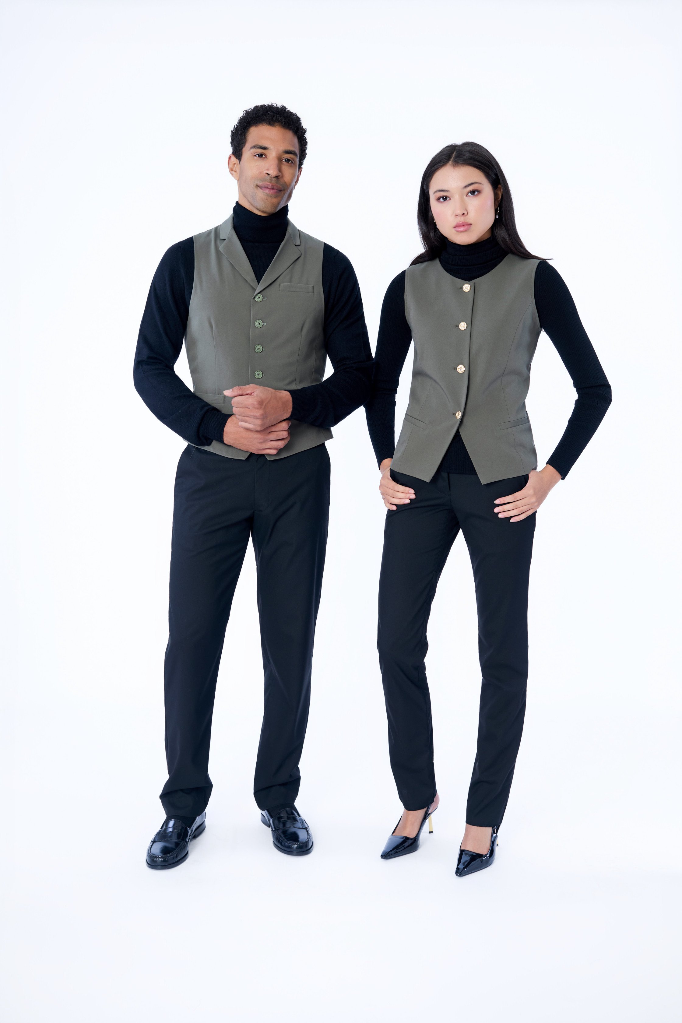 VEST 1220 / TURTLENECK 616 / PANT 297 / VEST 1117 / TURTLENECK 914 / PANT 118