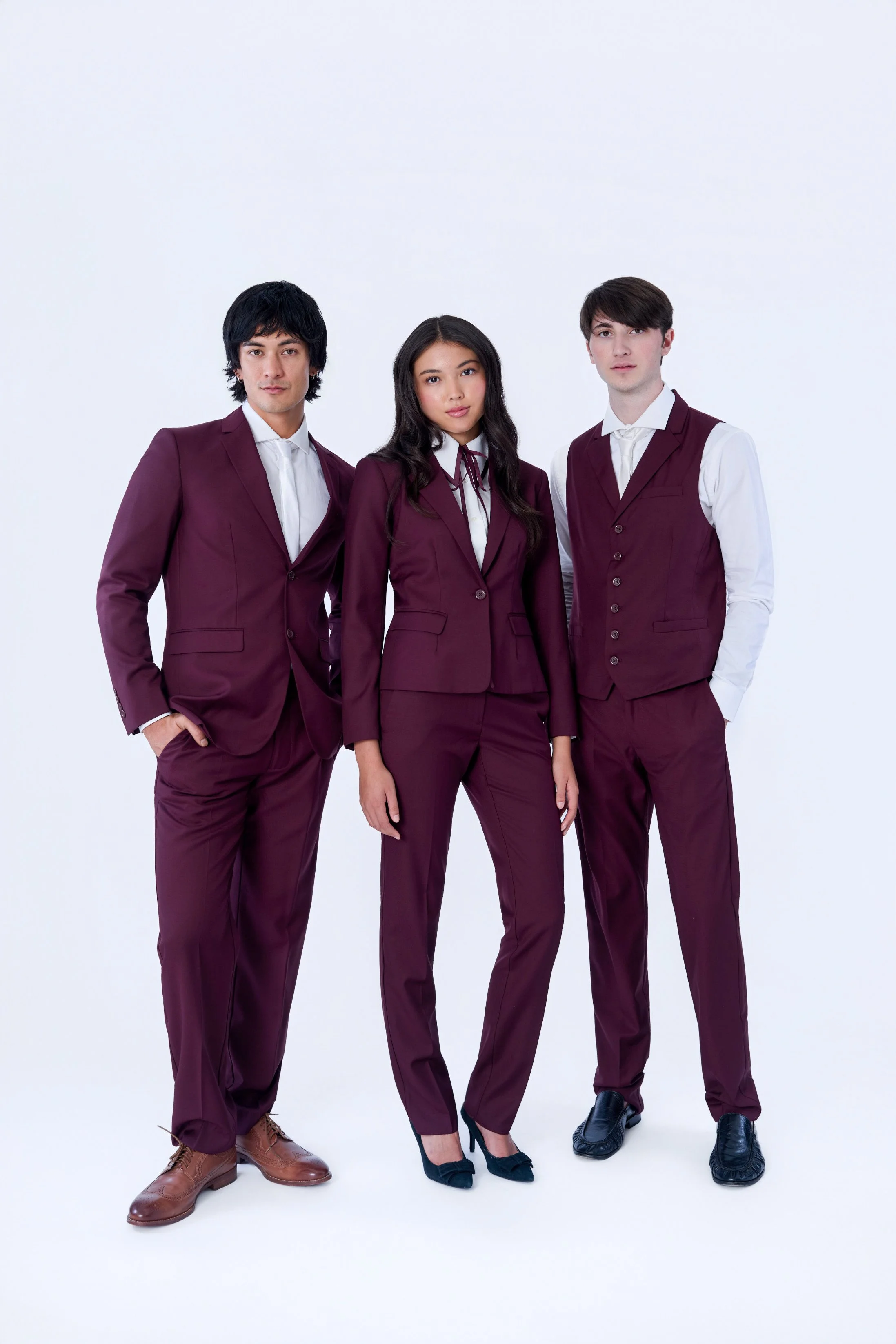 JACKET 414 / SHIRT 7011 / PANTS 297 / JACKET 313 / SHIRT 512 / PANTS 118 / VEST 1220 / SHIRT 7011 / PANT 297