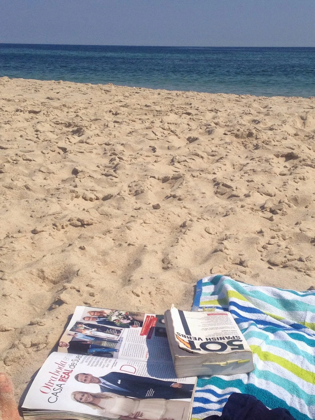 after pre-trip brushing up on castellano (I'm sure a good August is dryland training and Spanish practice...)