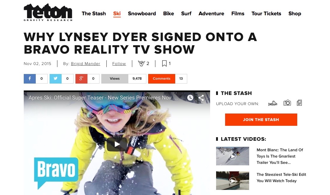 Lynsey Dyer reveals her motivations for testing the waters of reality television and the world of mainstream media