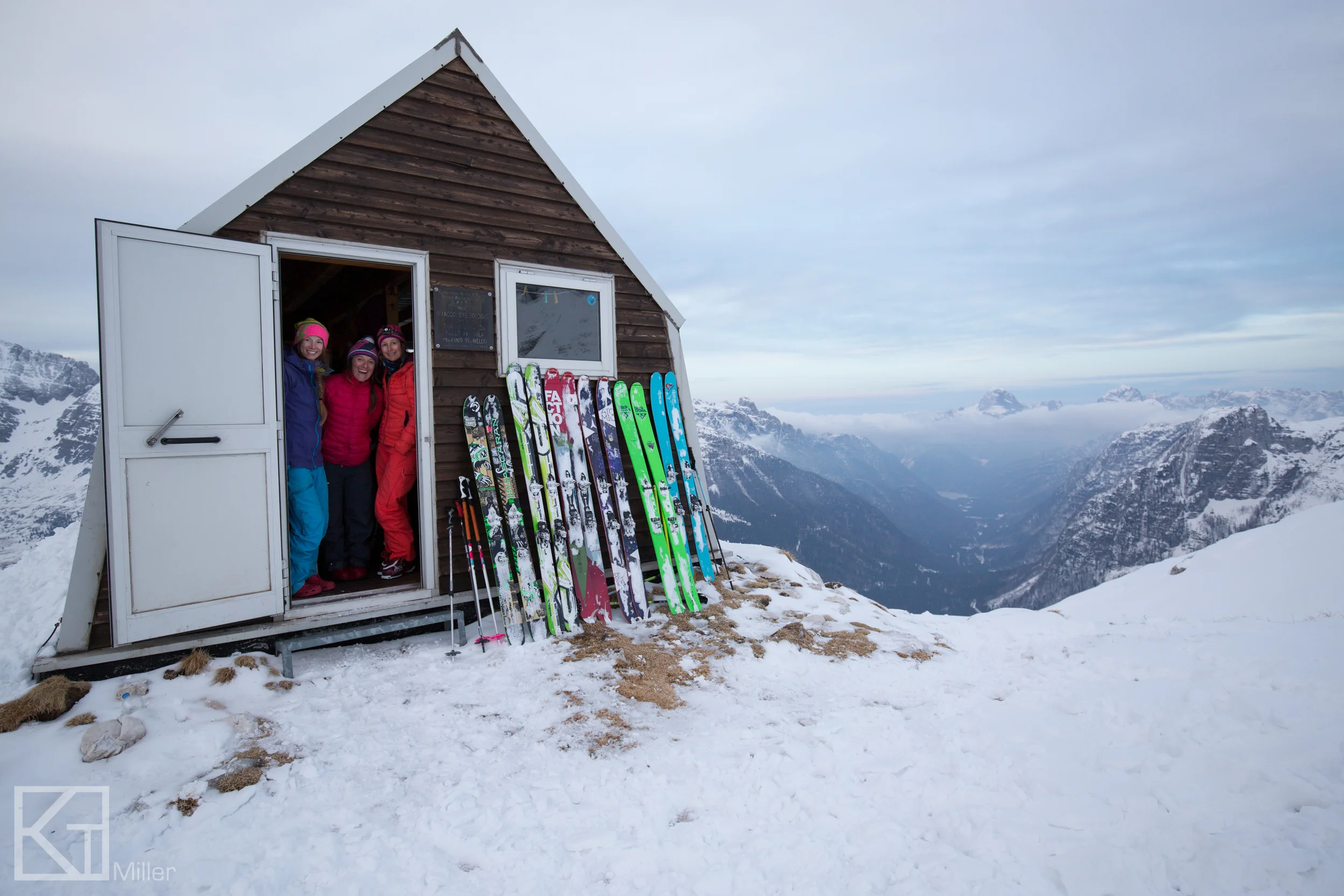  A spelunker's hut turned skier's hut high above Sella Nevea, Italy&nbsp; 