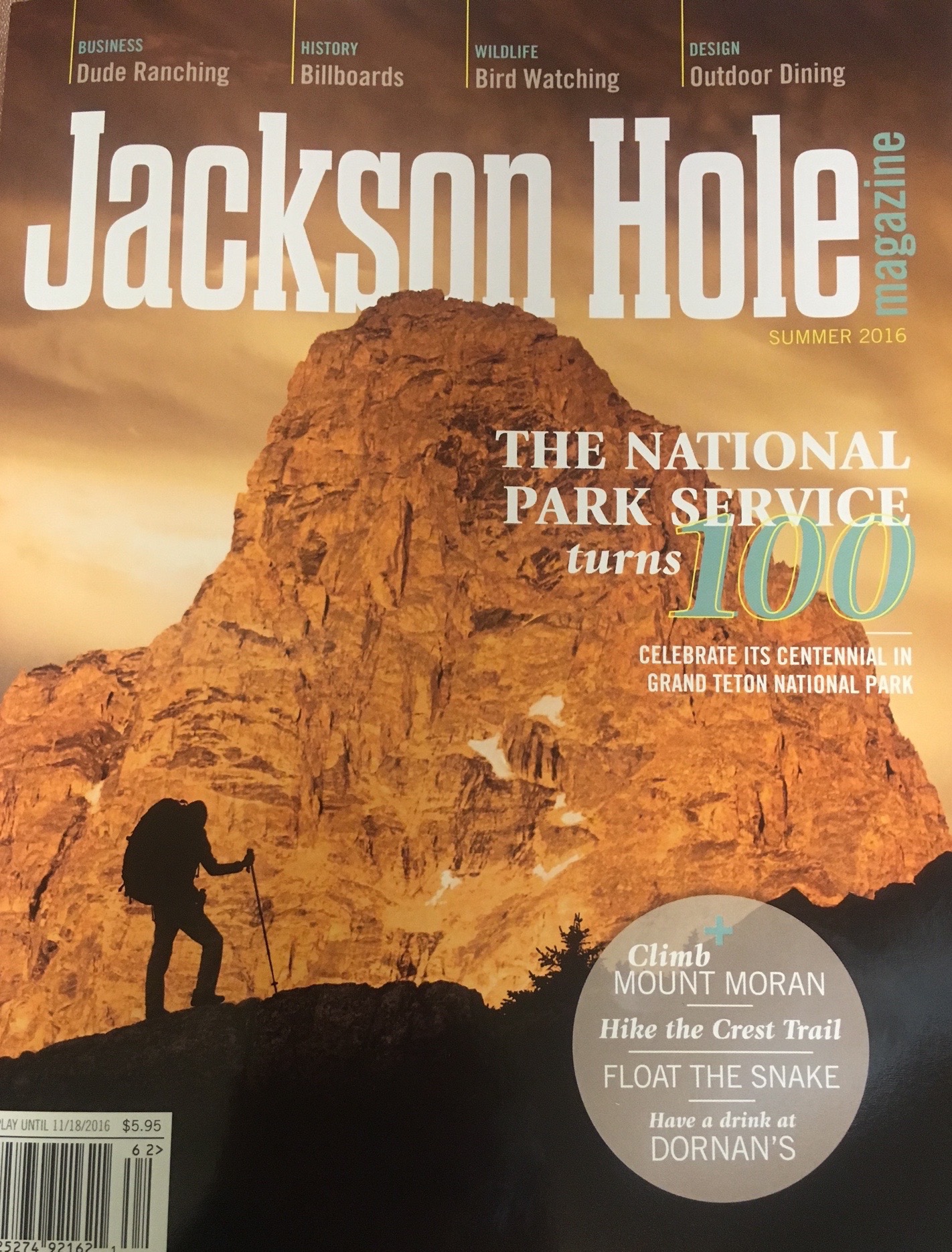 Summer 2016 The Business of Dude Ranching: the history, modern trends, and current state of affairs in the Jackson Hole valley.