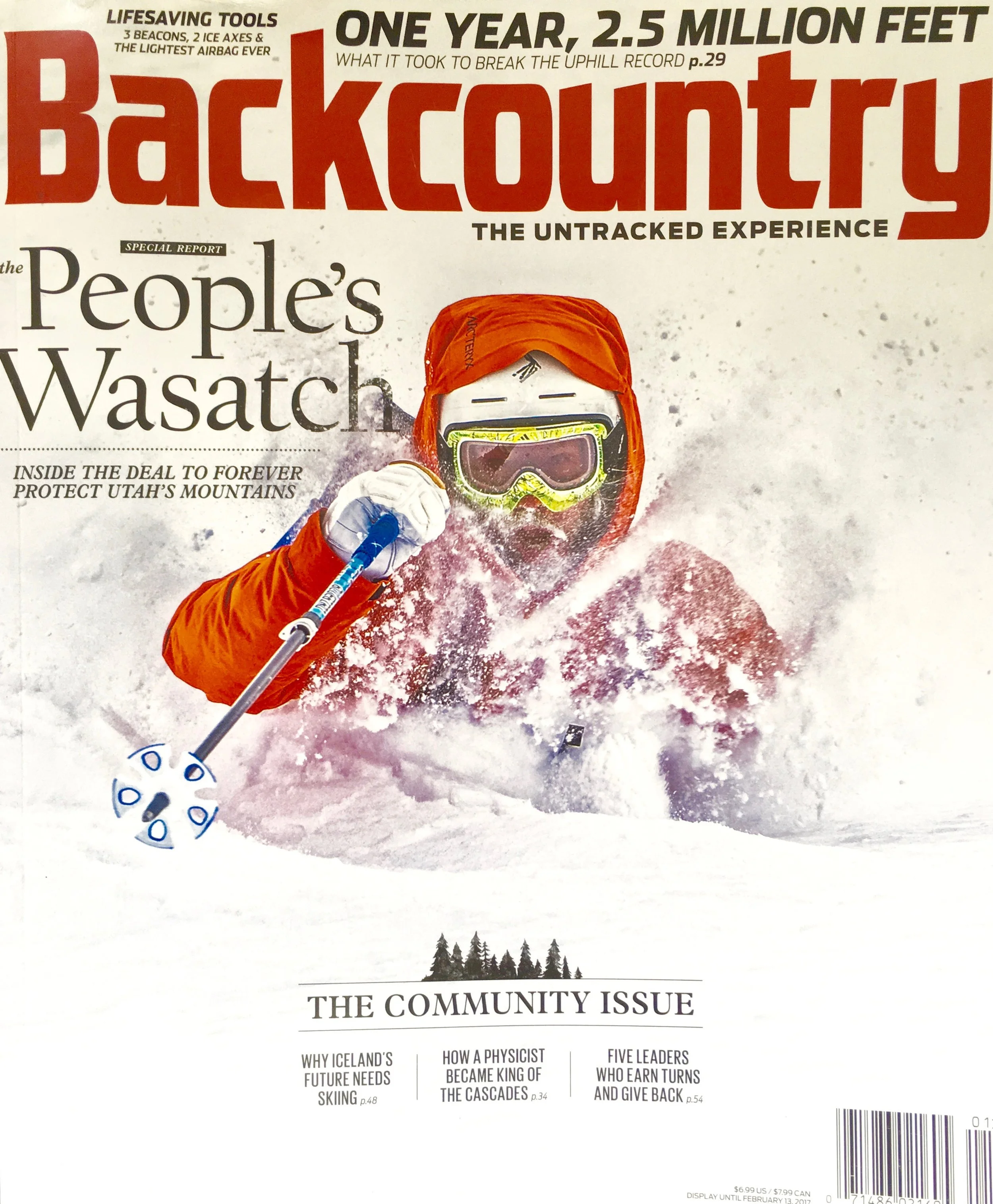 January 2017 A profile of backcountry skier and wolverine researcher Rebecca Watters