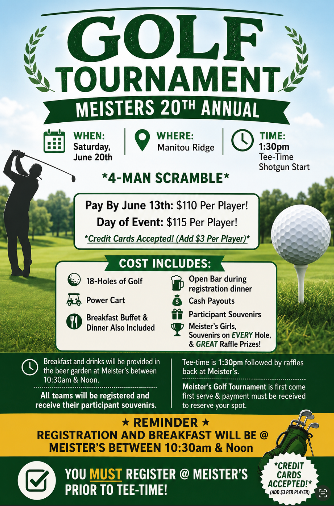 Meister's Annual Golf Tournament