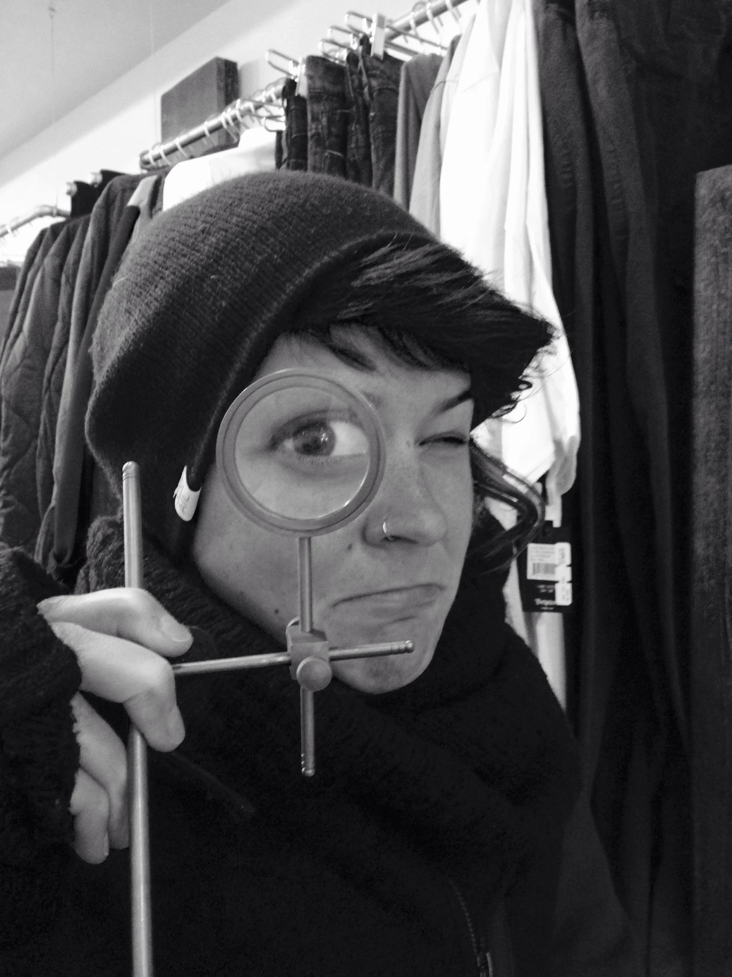 Quite the gem captured of me at Prospect clothing on Main Street. 