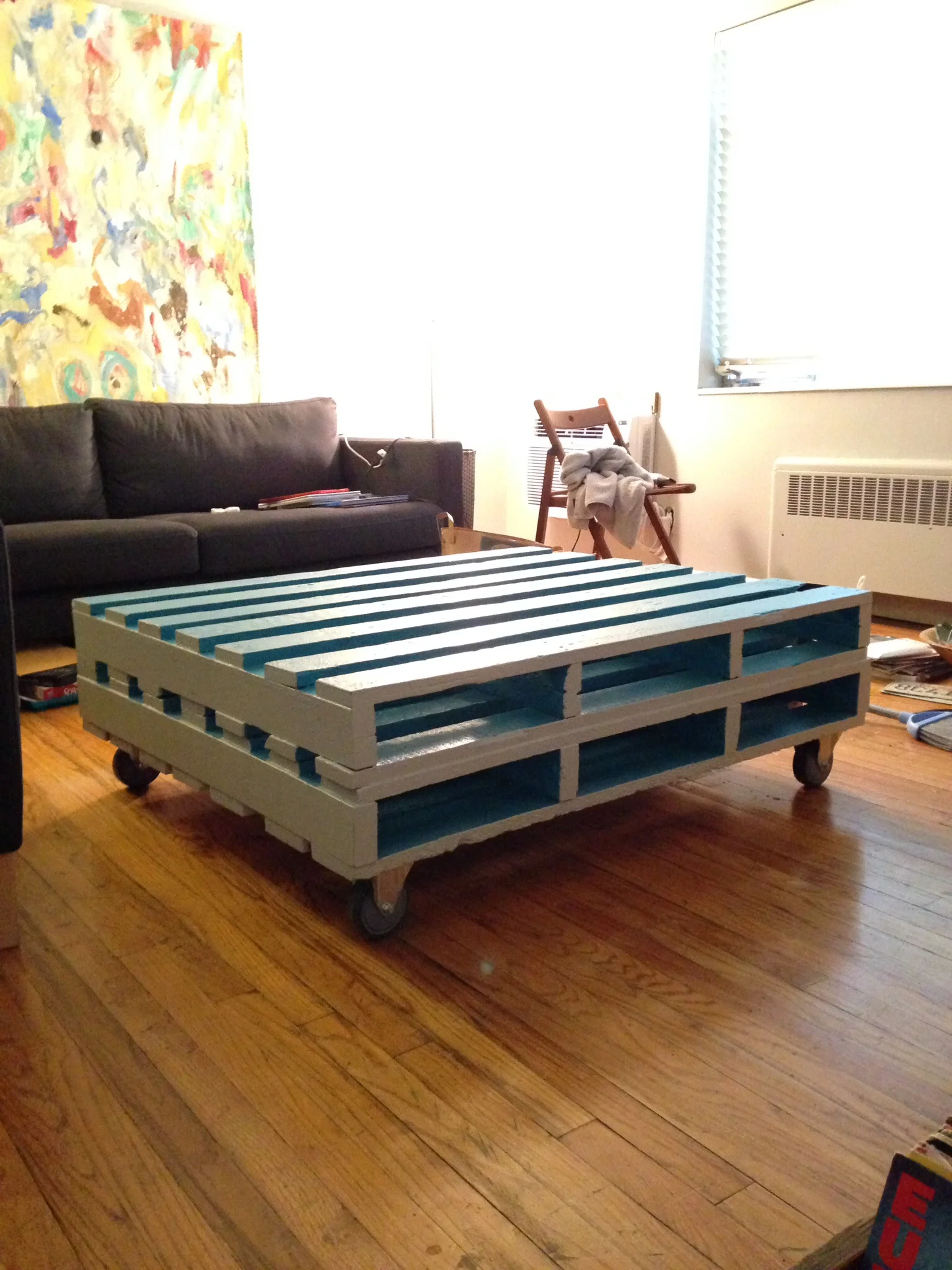 First pallet coffee table