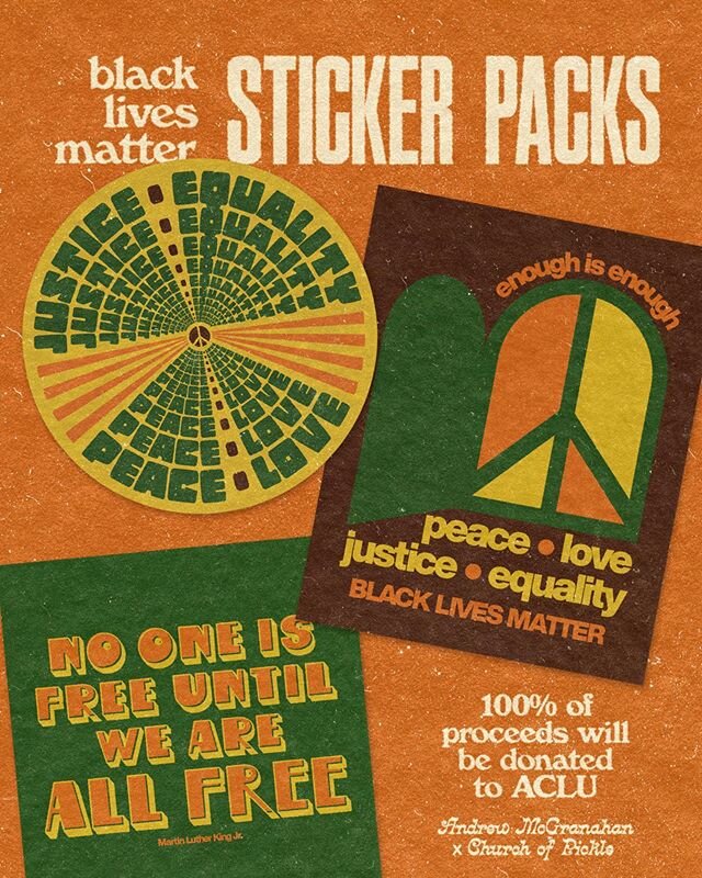 I&rsquo;ve teamed up with @andrew_mcgranahan to do a fundraiser for the ACLU. 100% of proceeds will be donated. 💚💛🧡 Visit churchofpickle.com to order!