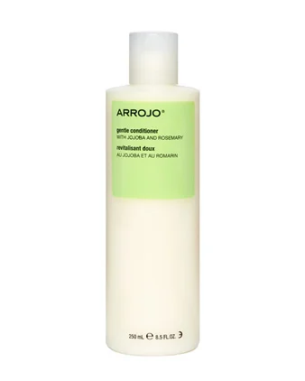 GENTLE CONDITIONER Sulfate and sodium-chloride free. Adds luster, shine, and moisture, with natural and organic ingredients. Lightly scented with fresh verbena. Directions: Rub into palms, work through clean, wet hair and rinse.