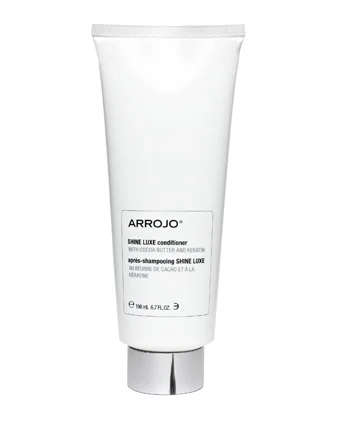 SHINE LUXE CONDITIONER Sulfate and paraben free. Generously restores hair’s luster and luminescence. Quenches dryness and adds vitality, with cocoa butter and keratin. Lightly scented with black orchid. Directions: Work through clean, wet hair. Rinse thoroughly.