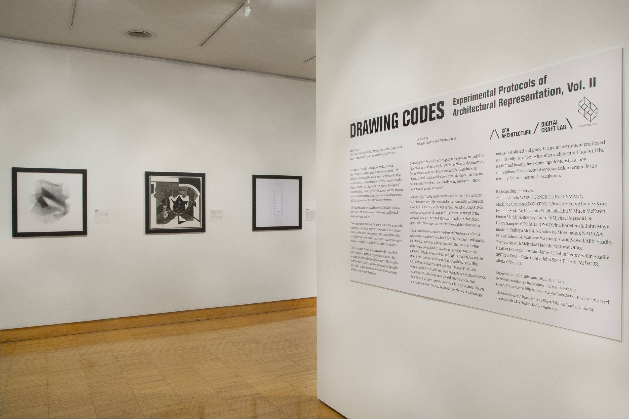 EXHIBITION: Drawing Codes — Digital Craft Lab @ CCA