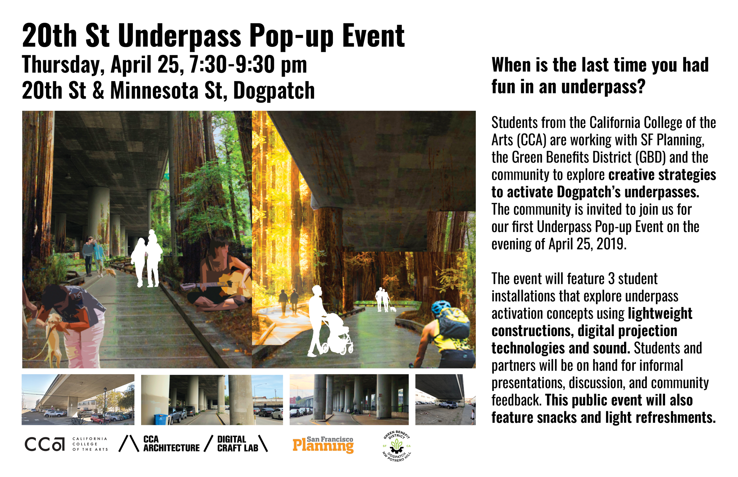 20th Street Underpass Activation Pop-up Event 