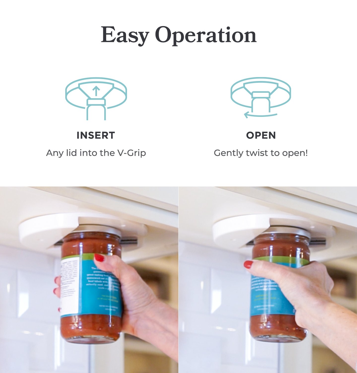 The Grip Jar Opener Under Lid Opener Bottle Opener