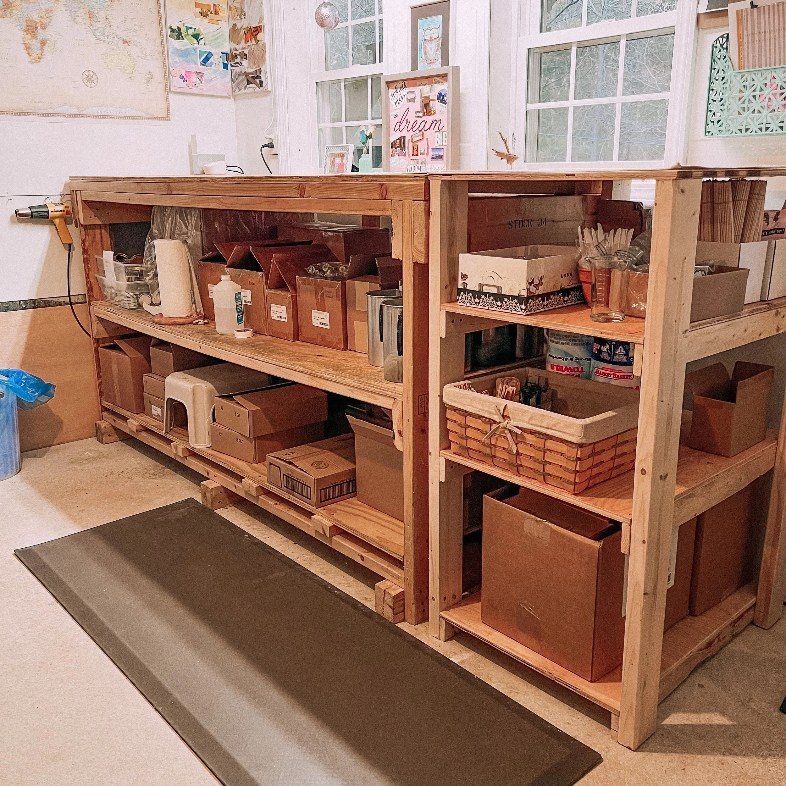 New Shelves In the Workshop!