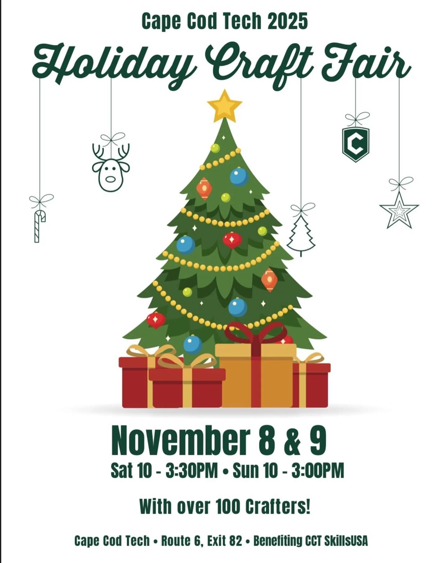 🎶 The music might = 🦃 (&amp; 🥜) but the art 🖼️ is all🎄 &hellip;This weekend you can find me at the 𝗖𝗮𝗽𝗲 𝗖𝗼𝗱 𝗧𝗲𝗰𝗵 𝗛𝗼𝗹𝗶𝗱𝗮𝘆 𝗖𝗿𝗮𝗳𝘁 𝗙𝗮𝗶𝗿!⁣
⁣
🤶🏼 I&rsquo;m 𝘥𝘦𝘧𝘪𝘯𝘪𝘵𝘦𝘭𝘺 packing my 𝗠𝗲𝗿𝗿𝘆 &amp; 𝗕𝗿𝗶𝗴𝗵𝘁 𝗖𝗼?