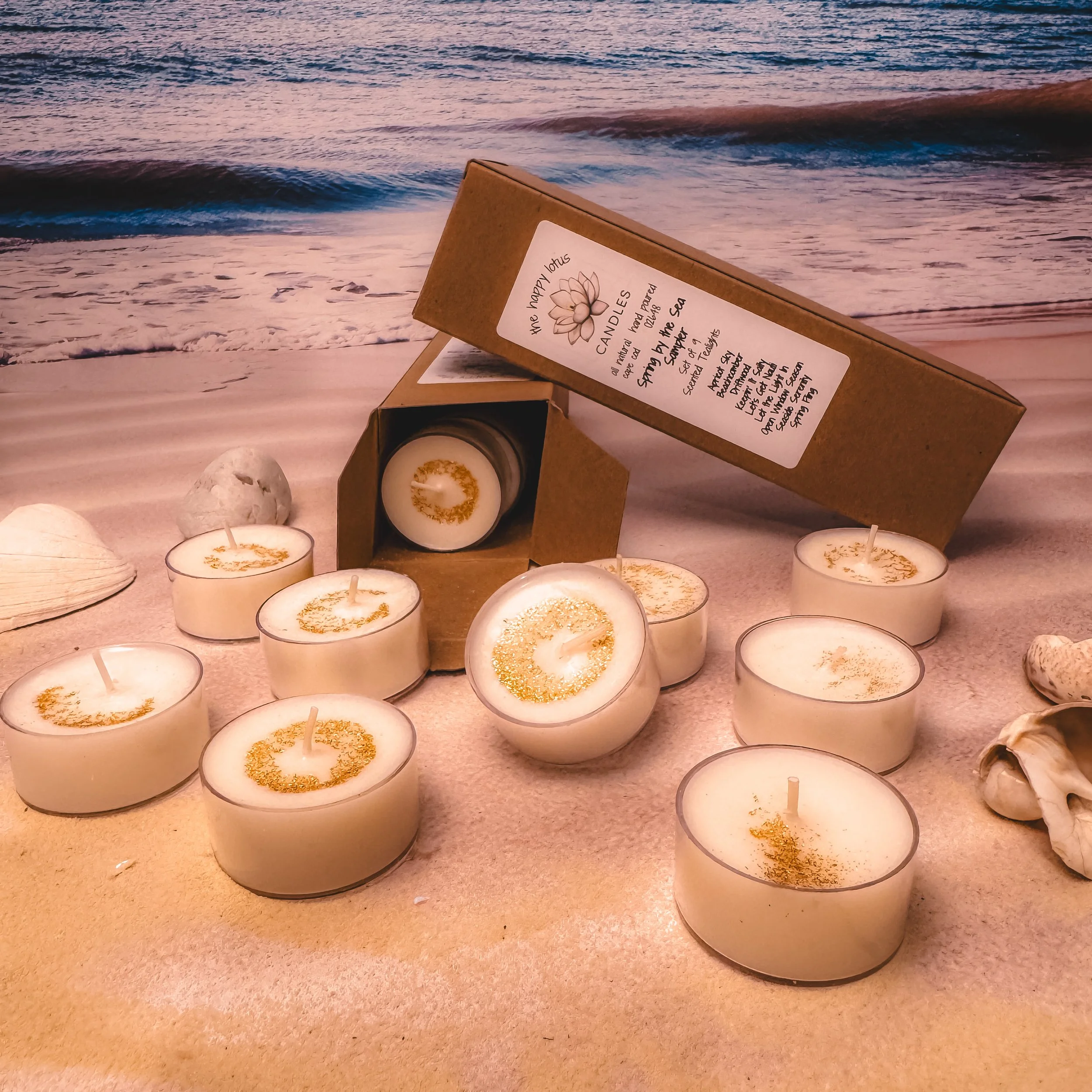 Tealight Sampler - Spring by the Sea Collection