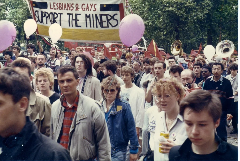 The real-life LGSM, marching in the 1985 pride parade