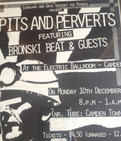 Flyer from "Pits and Perverts" benefit show