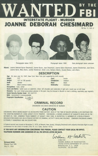 Shakur's wanted poster