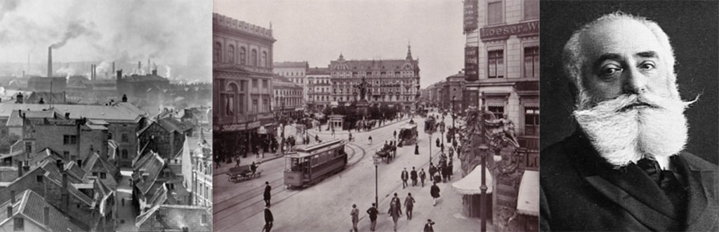 Krupp works, Essen (1890); Alexanderplatz, Berlin (1903); Max Nordau