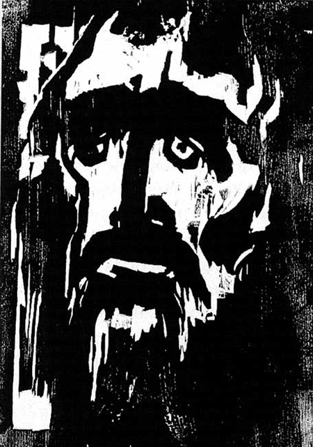 Emile Nolde’s “Prophet.” Nolde, despite his membership in the Nazi party and active support for the regime, was banned from making artwork and had more than 1,000 works seized from German museums.