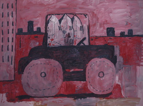 Philip Guston, City Limits (1969), Oil on canvas, 7 x 103 1/4 inches
