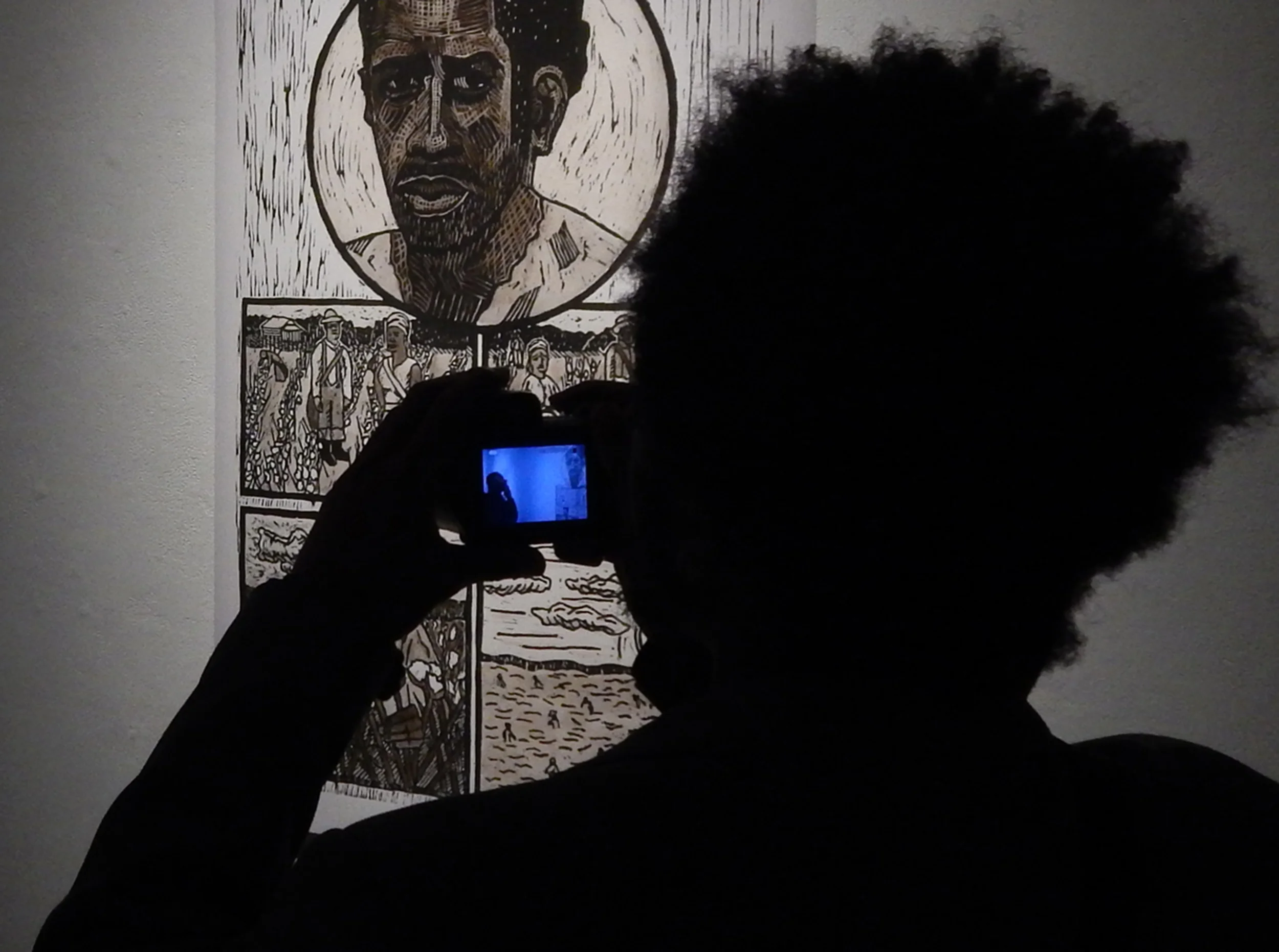 Craig Ross, "Steal Away: The Visions of Nat Turner." pages on display during the "Didactic Art Show" (2014)