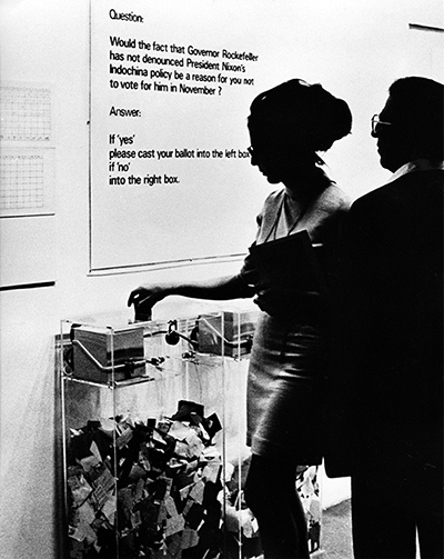 Hans Haacke, MoMA-Poll, 1970