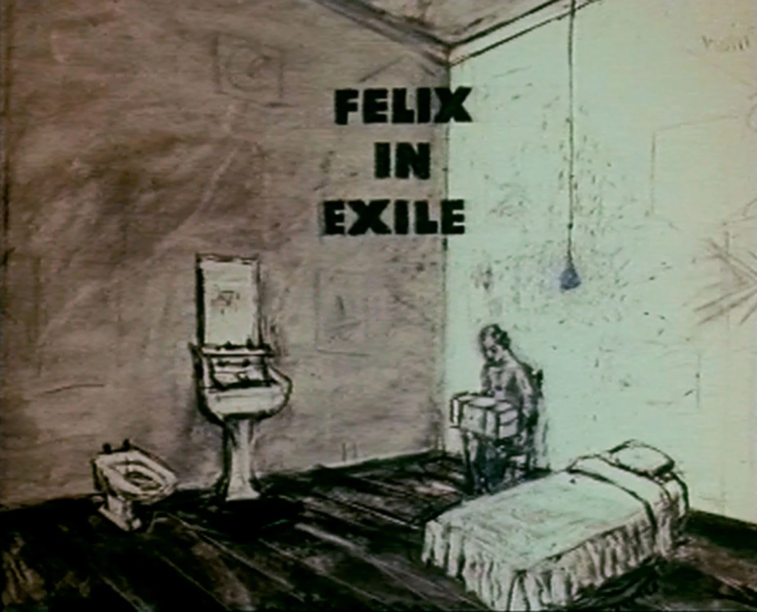 William Kentridge, Felix in Exile (1994), film still
